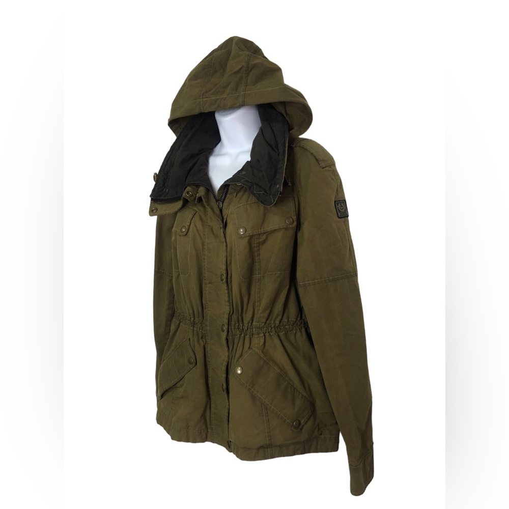 BELSTAFF SANDOWN LADIES JACKET Military Green Size 44 Italian Sz Medium NWOT - Picture 10 of 16